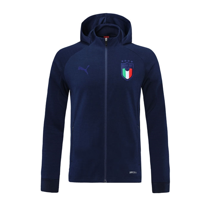 Chaqueta Con Capucha Italia 2021/2022 Azul